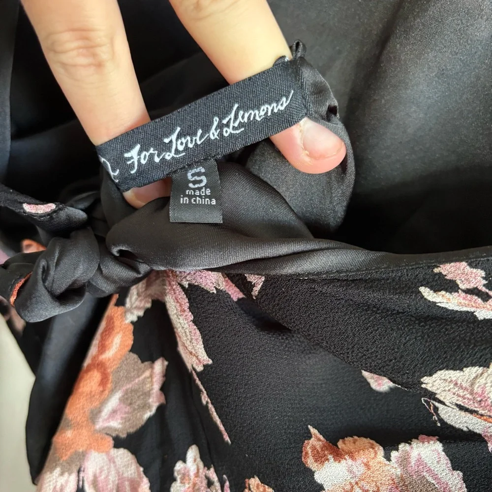 For Love & Lemons autumn maxi dress midnight floral - Picture 7 of 7